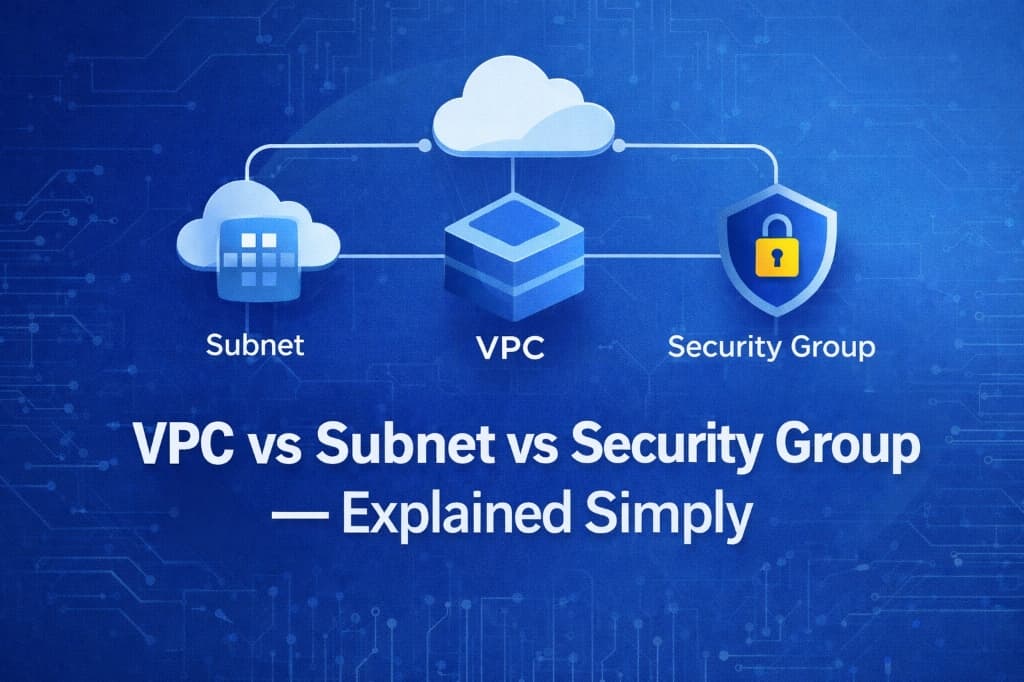 VPC vs Subnet vs Security Group — Explained Simply
